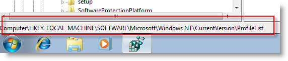 microsoft windows7 registry