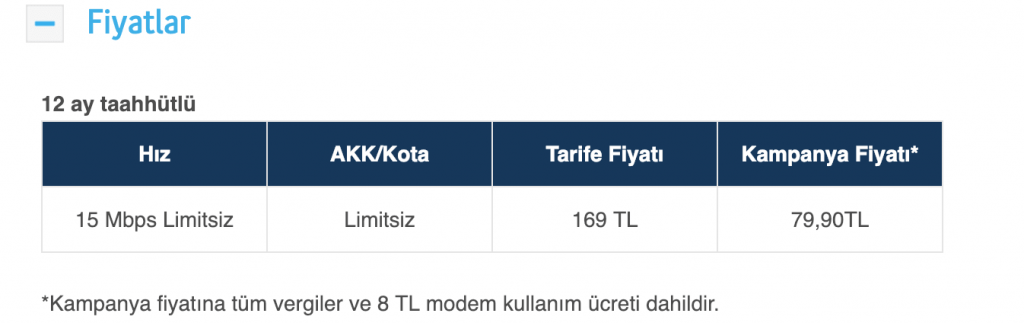 Turkcell Fiber Platin Paketler Kampanyası