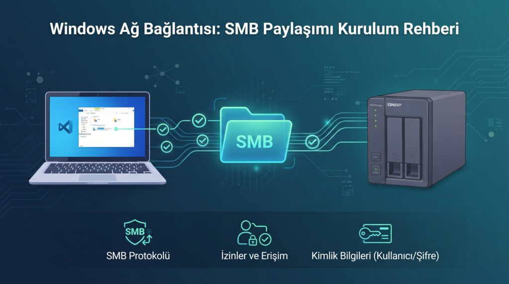 Windows QNAP NAS paylaşımlarını görmüyor: SMB erişim sorununu güvenli biçimde çözün