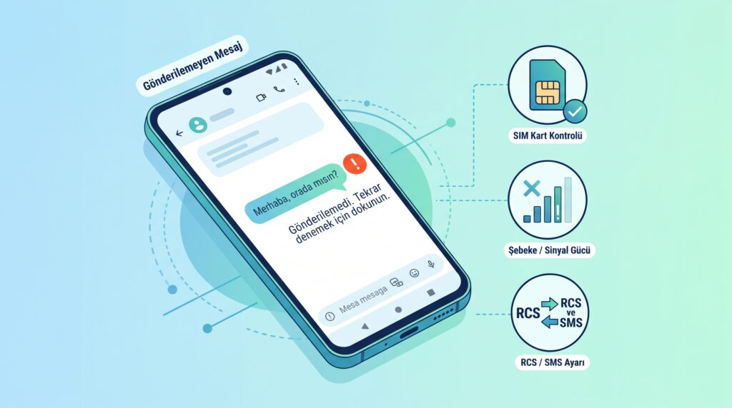 Android Telefonda SMS Gönderilmiyor veya Gelmiyor: Google Mesajlar İçin Teşhis Rehberi