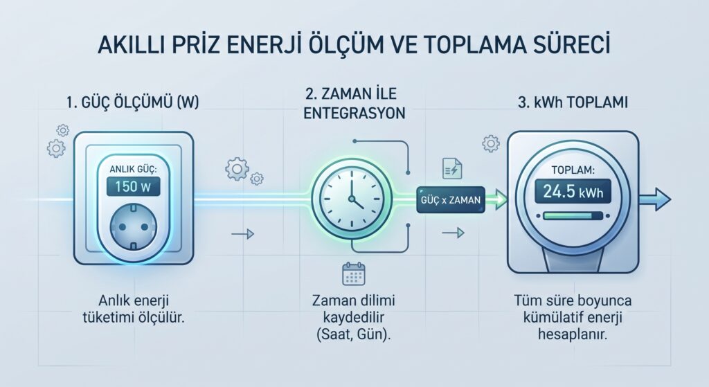 Home Assistant enerji sensörü listede görünmüyor: W, kWh ve istatistik kontrolü