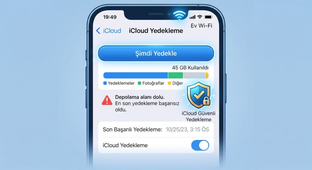 Phone iCloud yedeklemesi tamamlanamıyor: Alan, Wi‑Fi ve yedek boyutu kontrolü