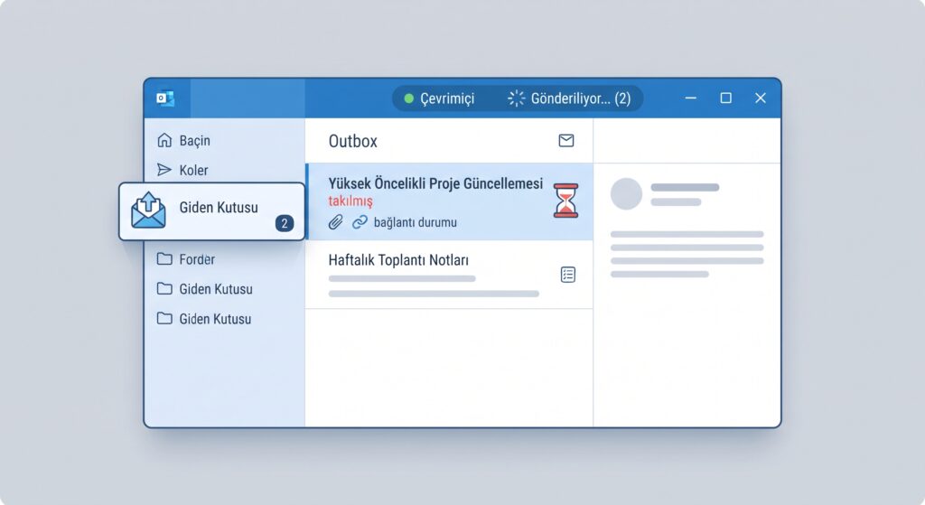 Outlook E-postası Giden Kutusunda Takılı Kaldı: Silme ve Yeniden Gönderme Rehberi