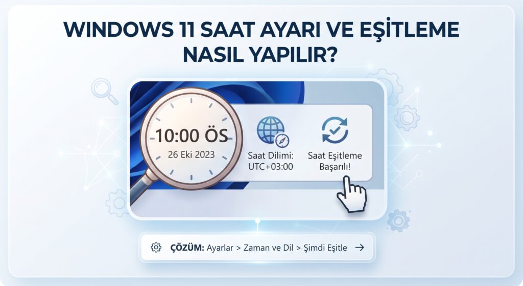 Windows 11’de tarih ve saat yanlış: Saat dilimi ve eşitleme nasıl düzeltilir?