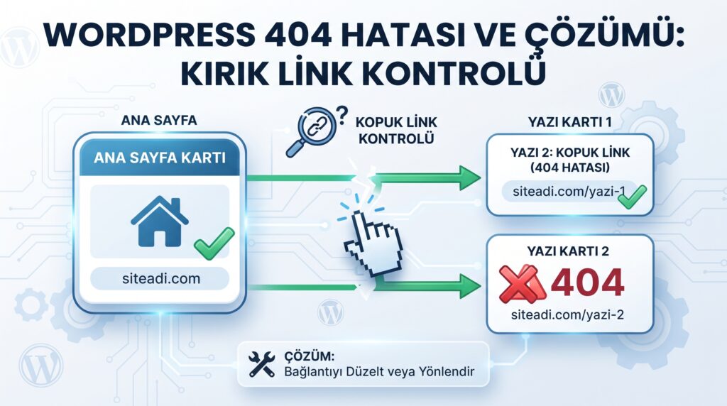 WordPress ana sayfa açılıyor, yazılar 404 veriyor: Kalıcı bağlantı teşhisi